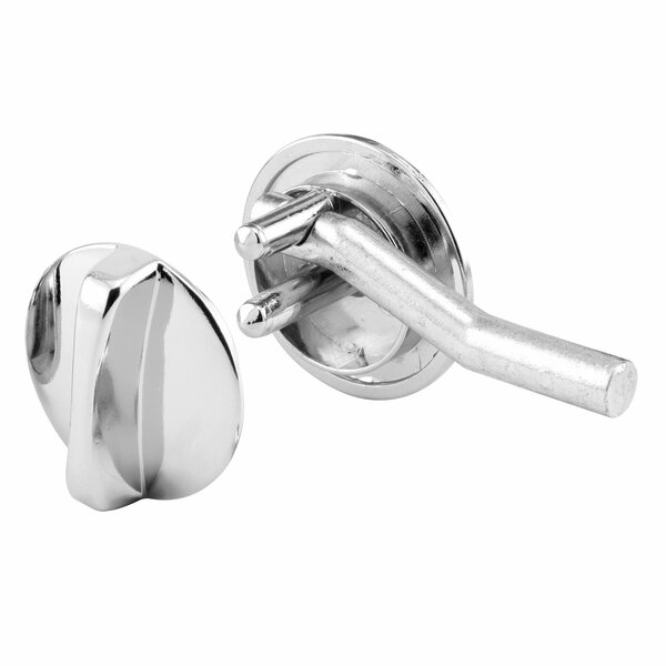 Prime-Line Concealed Latch Knob Set with Offset Bolt, Cast Zamak, Chrome Plated 658-6614